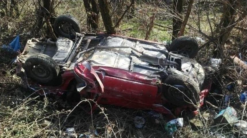 Gece U&ccedil;uruma Yuvarlanan Ara&ccedil; Sabaha Karşı Bulundu