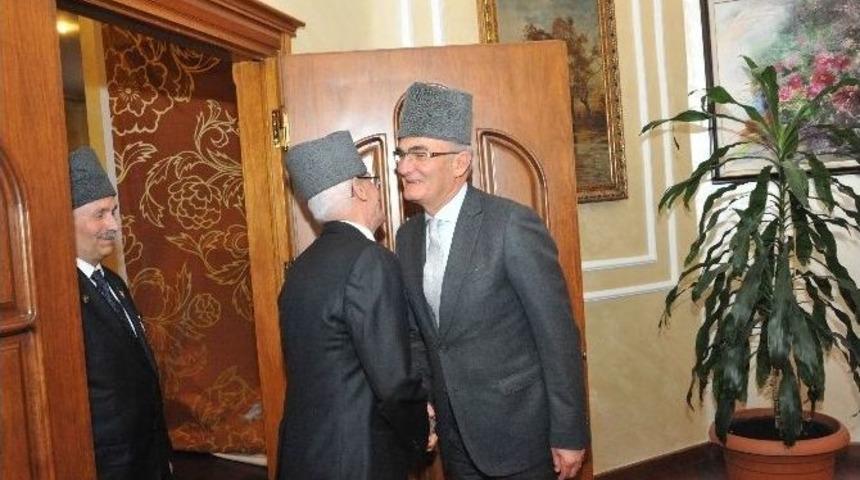 Gazi Ve Şehit Dernekleri Başkan Yılmaz&rsquo;ı Ziyaret Etti