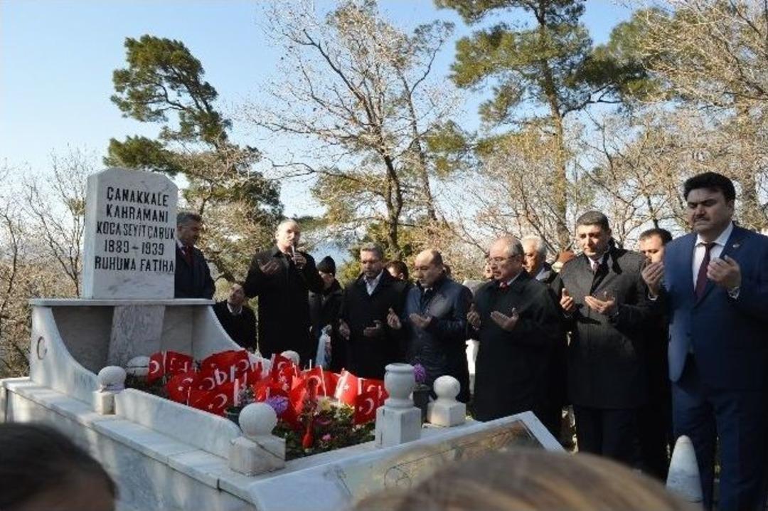 &Ccedil;anakkale Kahramanı Koca Seyit Mezarı Başında Anıldı