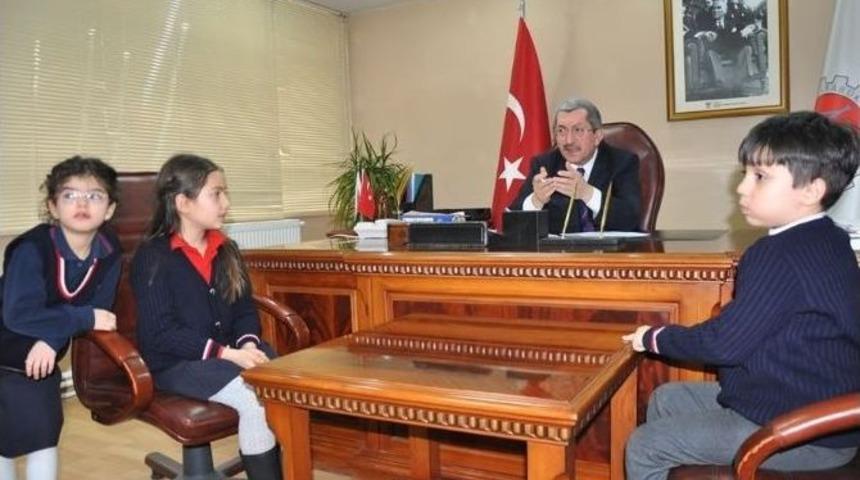 Ted Koleji &Ouml;ğrencilerinden Başkan Vergili&rsquo;ye Ziyaret