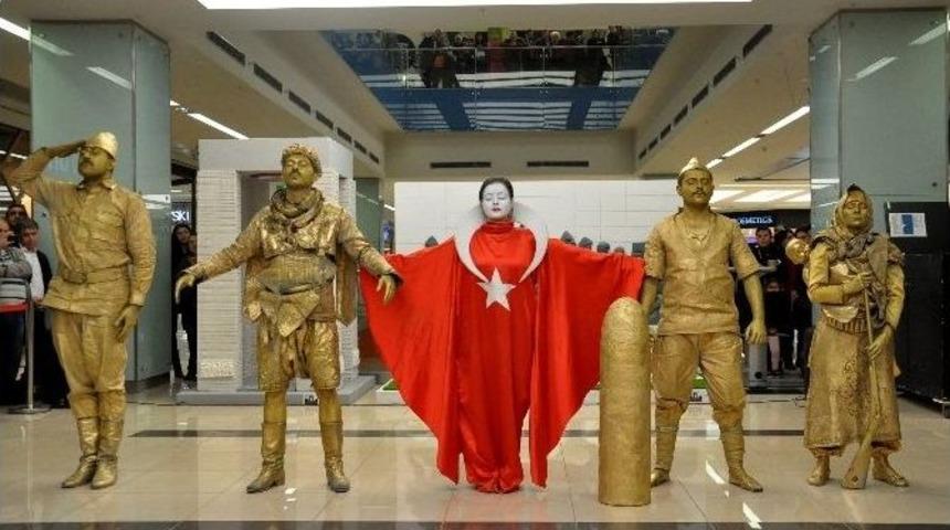 &Ccedil;anakkale M&uuml;cadelesi Ankamall&rsquo;da Canlandırıldı