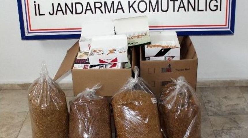 Akyaka&rsquo;da Ka&ccedil;ak T&uuml;t&uuml;n Operasyonu