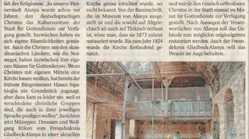 Hıdırellez Kilisesi’nin Restorasyonu Kardeş Şehirde Sevinçle Karşılandı