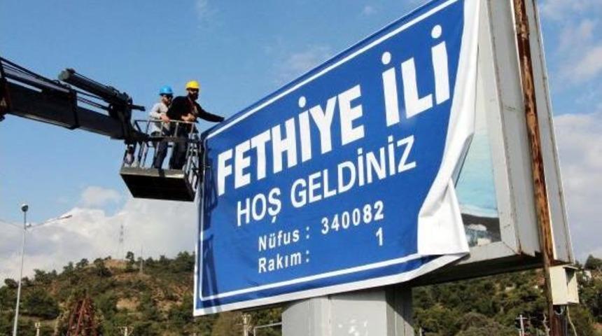 Fethiye'ye Temsili Il Tabelası