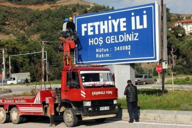 Fethiye'ye Temsili Il Tabelası