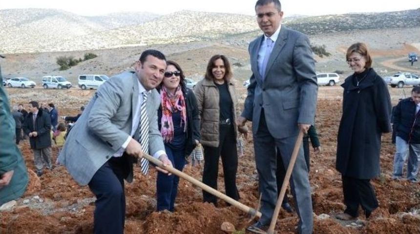 Elmalı Myo,"memur Hatıra Ormanı"na 39 Fidan Dikti