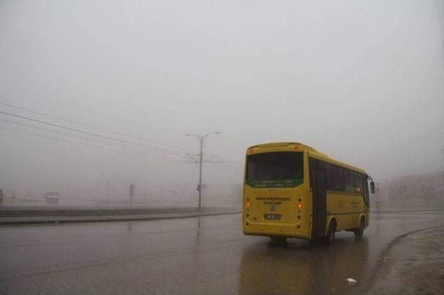 Sis Gaziantep’te Ulaşımı Olumsuz Etkiledi