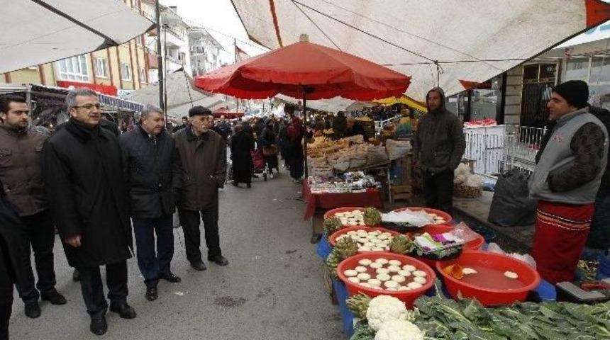 Başkan K&ouml;şker&rsquo;den Pazar Turu