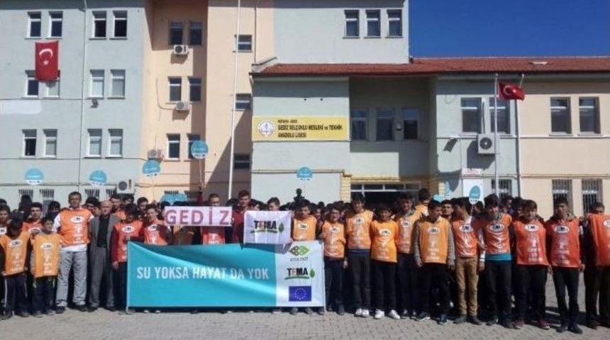 Gediz&rsquo;de &Ouml;ğrencilere Tema Eğitim Semineri Verildi