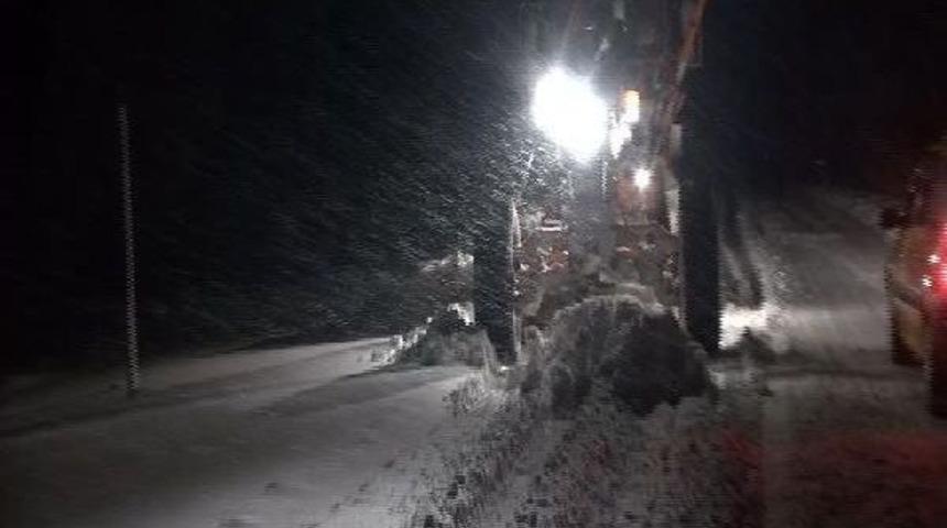 Tunceli'de Kar Yağışı Hayatı Durdurdu