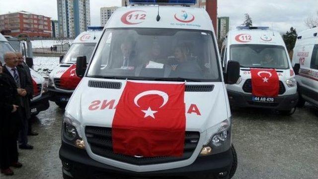 Malatya 112 Filosuna 11 Yeni Ambulans Daha Eklendi