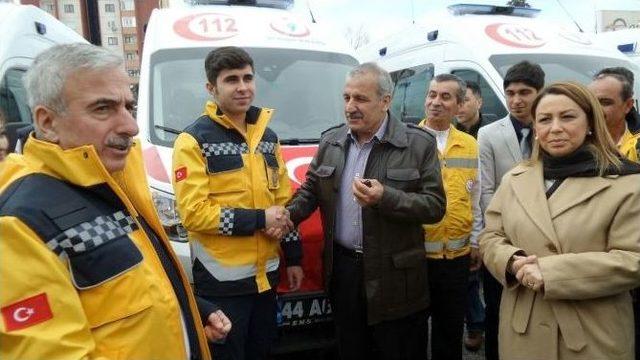 Malatya 112 Filosuna 11 Yeni Ambulans Daha Eklendi