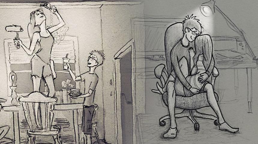 Karısı ile g&uuml;ndelik hayatta yaşadıklarını kaleme alan romantik koca