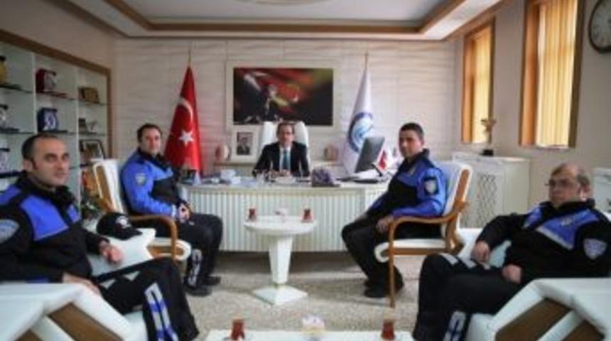 Toplum Destekli Polisler, Rekt&ouml;r Coşkun&rsquo;u Ziyaret Etti