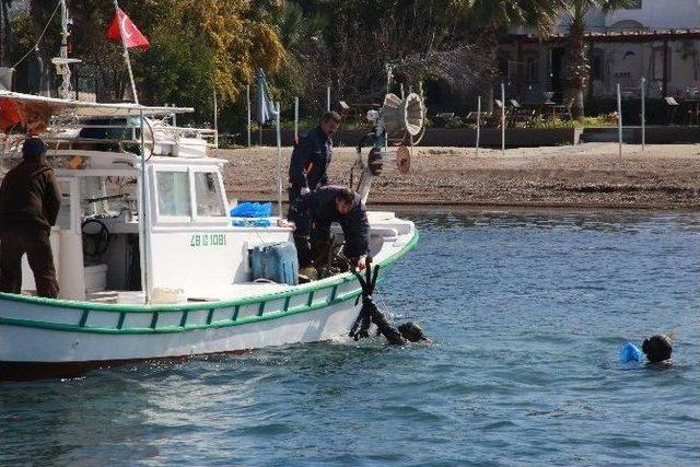 Yalıkavak’ta Deniz Dibi Temizliği