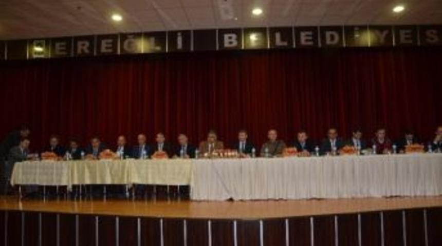 Ereğli&rsquo;de Muhtarlarla İstişare Toplantısı Yapıldı