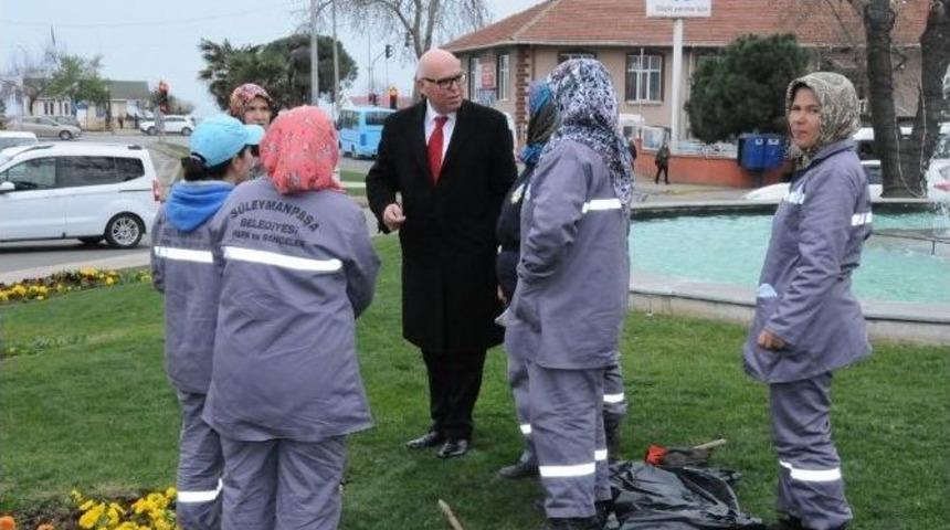 S&uuml;leymanpaşa Belediye Personeline Başkan Motivasyonu