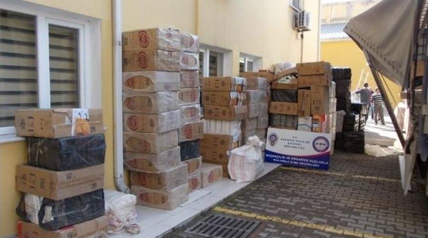 Sakarya&rsquo;da 208 Bin Paket Ka&ccedil;ak Sigara Ele Ge&ccedil;irildi