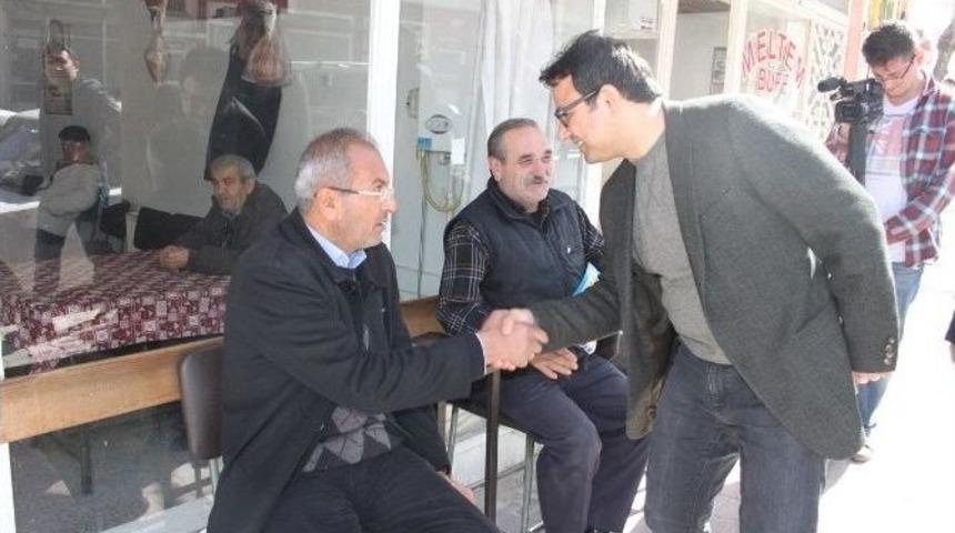 Ak Parti Aday Adayı Şakır Esnafı Ziyaret Etti