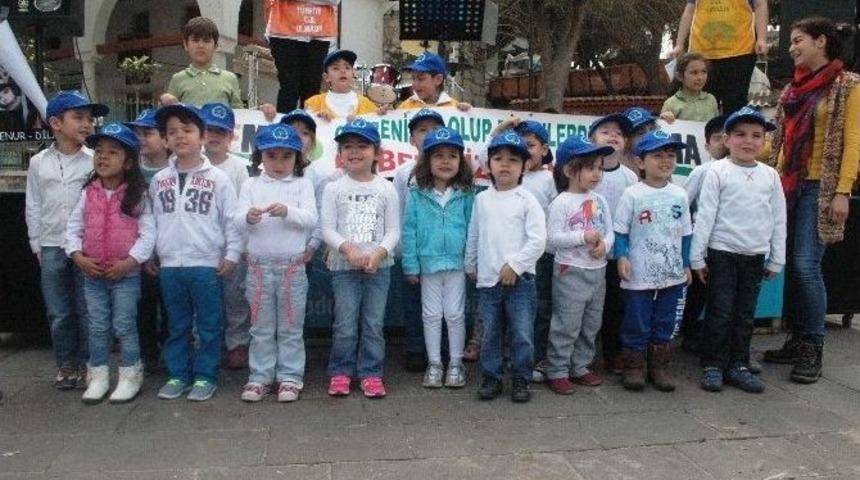 Bodrumlu Minikler Su Zinciri Oluşturdu