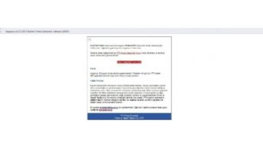 Dolandırıcıların Son Hilesi Ptt G&ouml;nderili E-mail