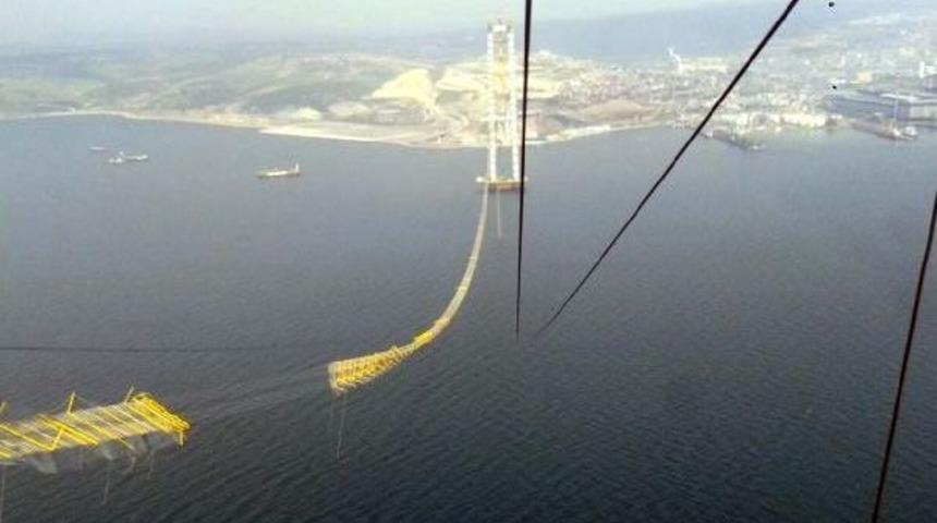 K&ouml;rfez K&ouml;pr&uuml;s&uuml;'nde Kopan Halatı Japon Ekip S&ouml;kt&uuml;