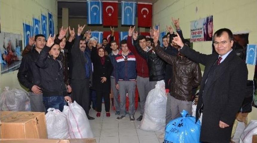 Mhp&rsquo;li Kadınlardan T&uuml;rkmenlere Yardım