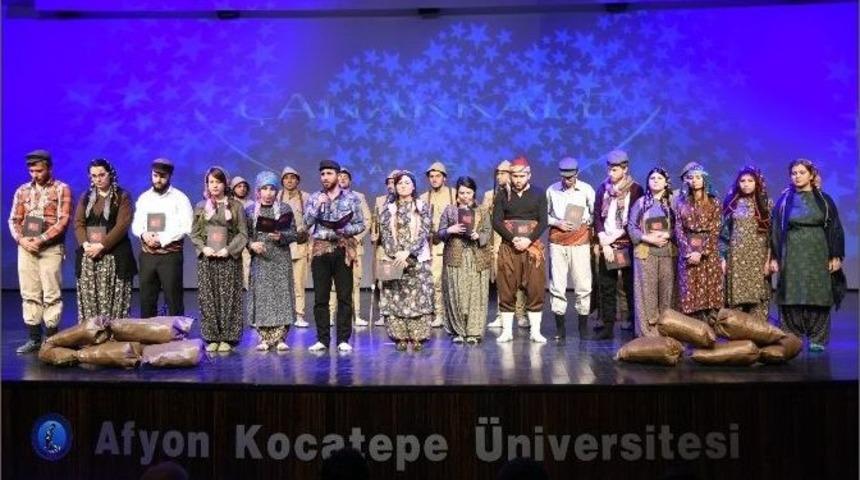 Afyon Kocatepe &Uuml;niversitesi&rsquo;nde &Ccedil;anakkale Oratoryosu Sahnelendi