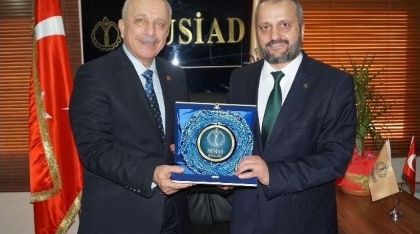 Ak Parti Milletvekili Aday Adayı H&uuml;seyin &Ouml;zbakır&rsquo;dan M&uuml;siad&rsquo;a Ziyaret