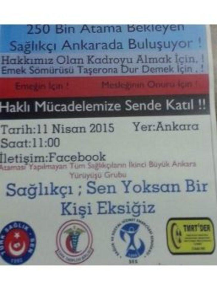 Ataması Yapılmayan Sağlık Çalışanları 11 Nisan’da Ankara’da Buluşuyor