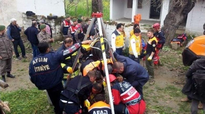Aydın&rsquo;da Ekipler Kuyuya D&uuml;şen Şahıs İ&ccedil;in Seferber Oldu