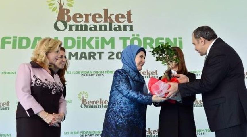 'bereket Ormanları'na &Ouml;nc&uuml;l&uuml;k Yapan Emine Erdoğan, Ankara'da Fidan Dikim Etkinliğine Katıldı