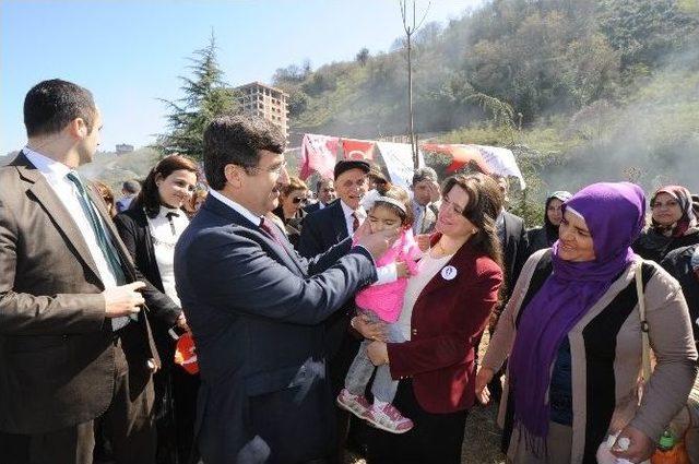 Trabzon’da Bereket Ormanı’na İlk Fidanlar Dikildi