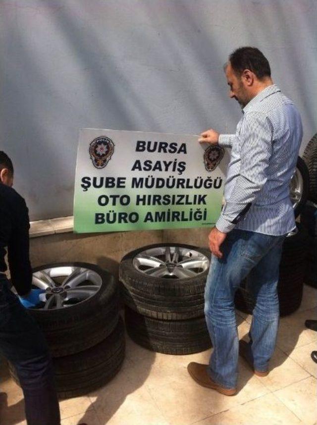 Siparişle Lastik Çalan Şebeke Çökertildi