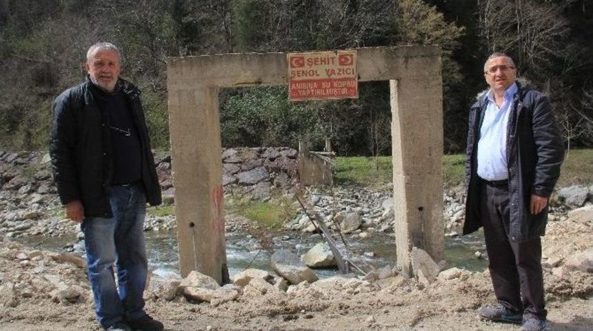 Şehit Anısına Yapılan K&ouml;pr&uuml;y&uuml; Tahrip Ettiler