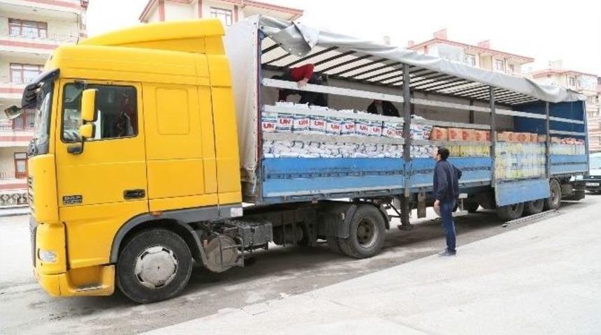 Beypazarı&rsquo;ndan Suriye&rsquo;ye 28 Ton Gıda Yardımı