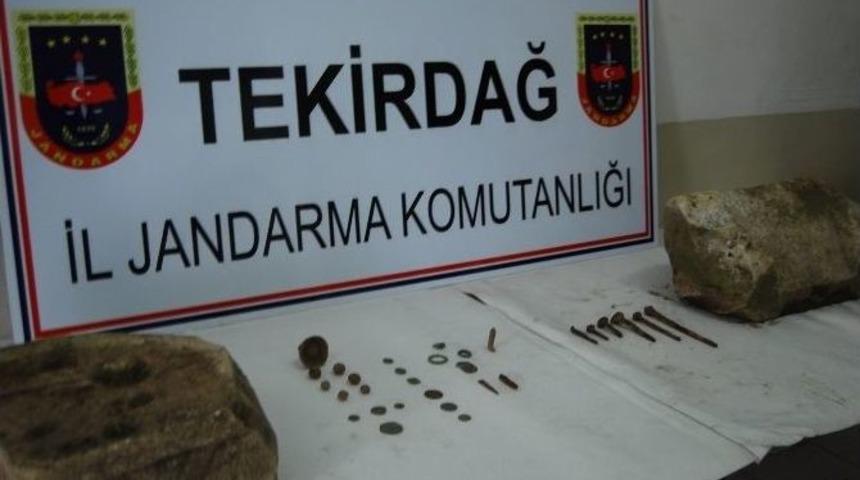 Malkara&rsquo;da 42 Par&ccedil;a Tarihi Eser Bulundu