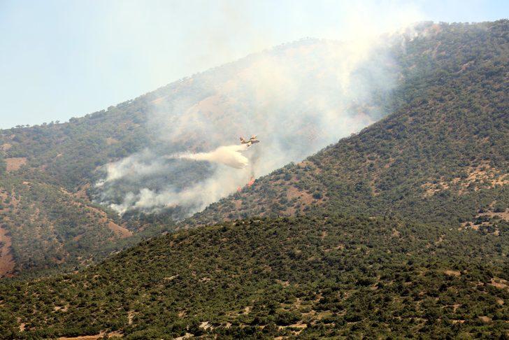 Tunceli'deki orman yangınına havadan ve karadan müdahale ediliyor