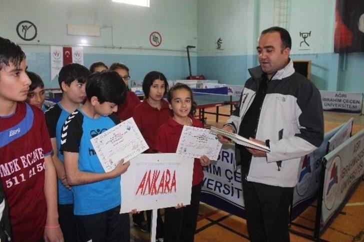 Ağrı’da Masa Tenisi Grup Müsabakaları Başladı G1