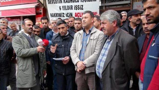 Elazığ'da Açlık Grevine Giren Sulama Birliği Çalışanlarına Destek Ziyareti