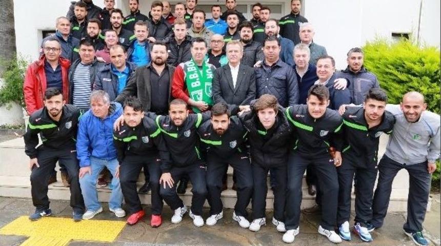 Şampiyon B.b.bodrumspor&rsquo;dan Başkan Kocadon&rsquo;a Teşekk&uuml;r Ziyareti