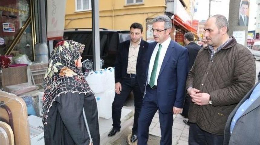 Başkan K&ouml;şker Esnafla Buluştu