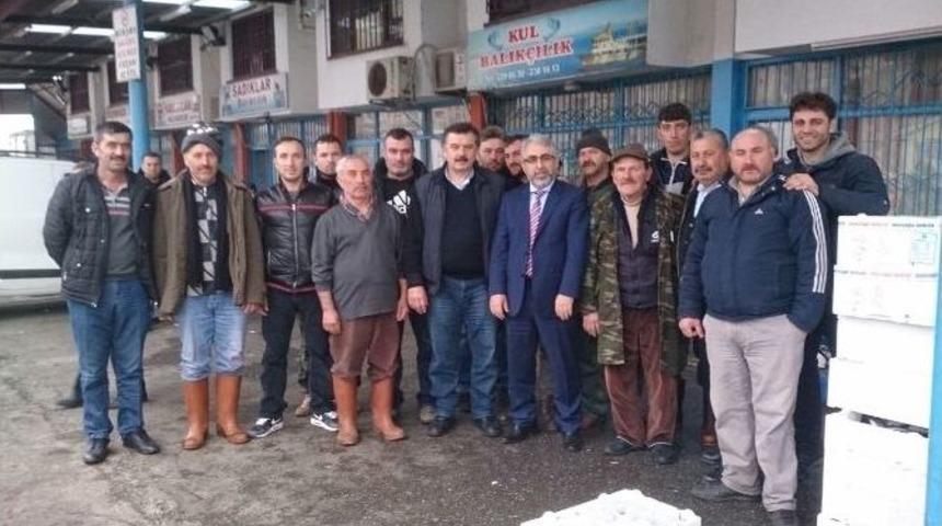 Ak Parti Trabzon Milletvekili Aday Adayı Mahir K&uuml;&ccedil;&uuml;k&rsquo;ten Balık&ccedil;ılara Destek