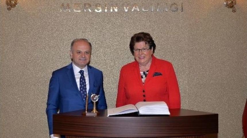 Bavyera Eyaleti Meclis Başkanı Stamm&rsquo;dan Vali &Ccedil;akacak&rsquo;a Ziyaret