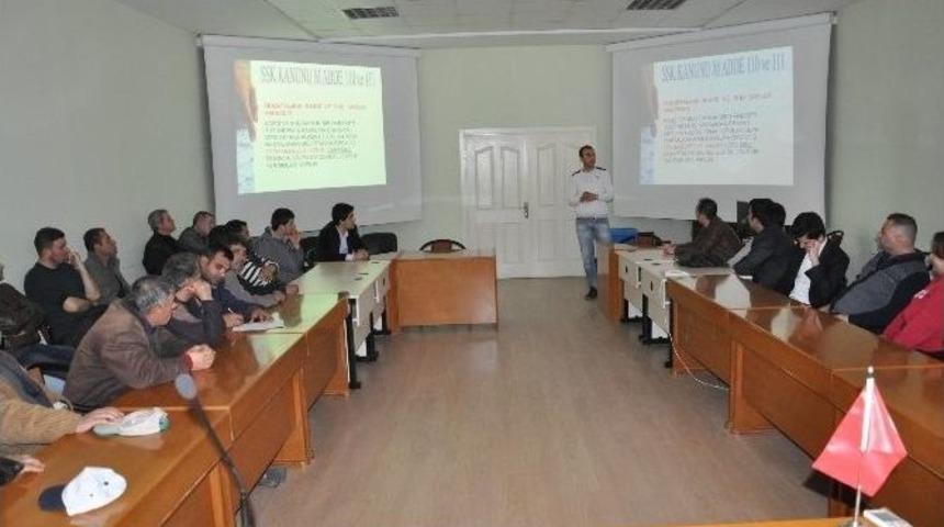 Malkara Belediyesi Personeline Temel İş Sağlığı Ve G&uuml;venliği Eğitimi Verildi