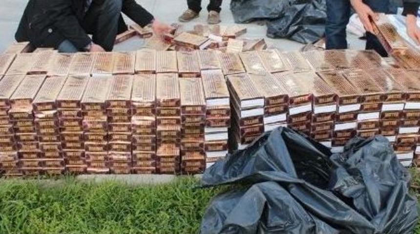 Kozmetik Ürünlerin Arasından 14 Bin 380 Paket Kaçak Sigara Çıktı