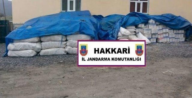 Hakkari’de 15 Ton Kaçak Çay Ele Geçirildi