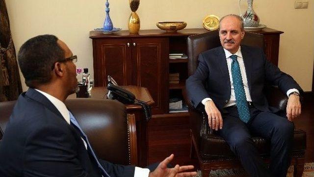 Başbakan Yardımcısı Kurtulmuş, Somali Başbakan Yardımcısı Mohamed Omer Arteh Ghalib İle Görüştü