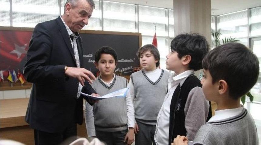 Başkan Şenol&rsquo;la Minik R&ouml;portaj