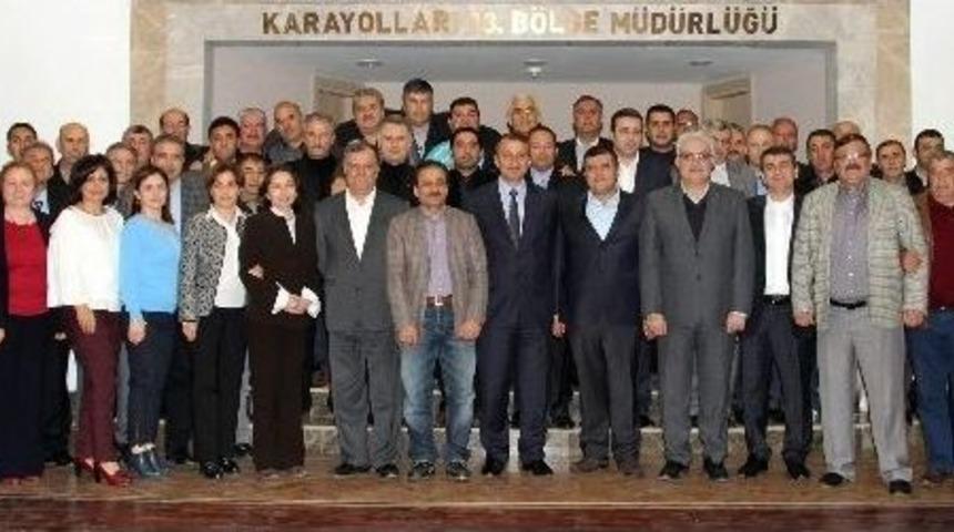 Karayollarında Tayin Olan Personele Veda Yemeği D&uuml;zenlendi